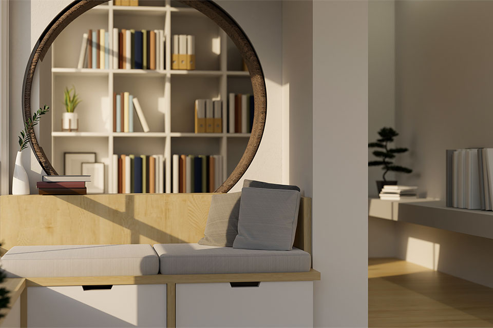 Built-in พื้นที่ใต้ที่นั่ง - Gent Decor โรงงานรับผลิต ออกแบบ และจำหน่ายเฟอร์นิเจอร์ราคาโรงงาน
