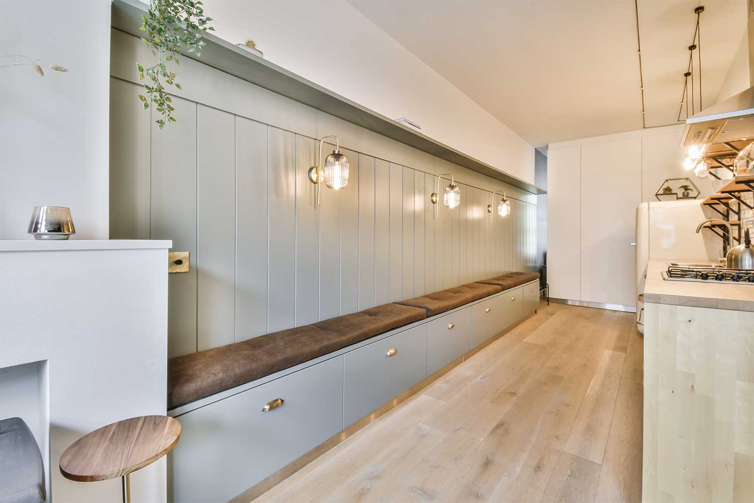 5. ที่นั่งแบบฝัง (Built-in Seating) - Gent Decor โรงงานรับผลิต ออกแบบ และจำหน่ายเฟอร์นิเจอร์ราคาโรงงาน